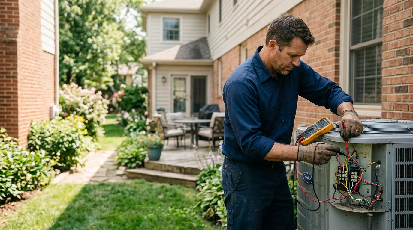 HVAC technician working near Rexford, NY